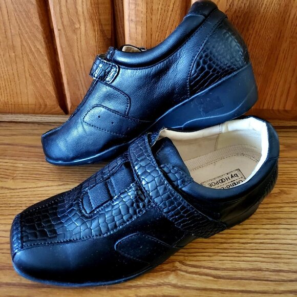 COMFORT SHOES ORTHO-LINE HOOPOE WOMEN SIZE 8 LEATHER BLACK NEW ADJUSTABLE CLOSUR - Picture 3 of 9